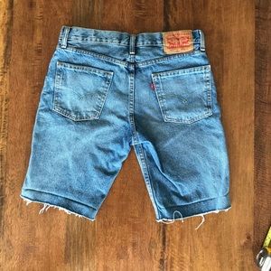 Mens Levis 511 Slim Cut-Off Jean Shorts